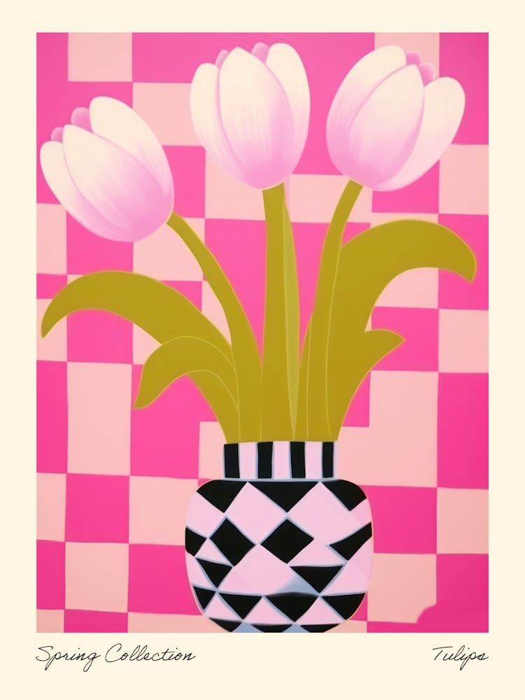 Spring Collection Tulips Flower Vase 4