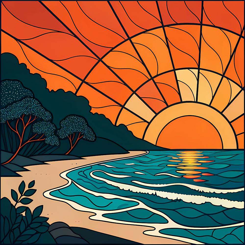 Sunset On The Beach 14