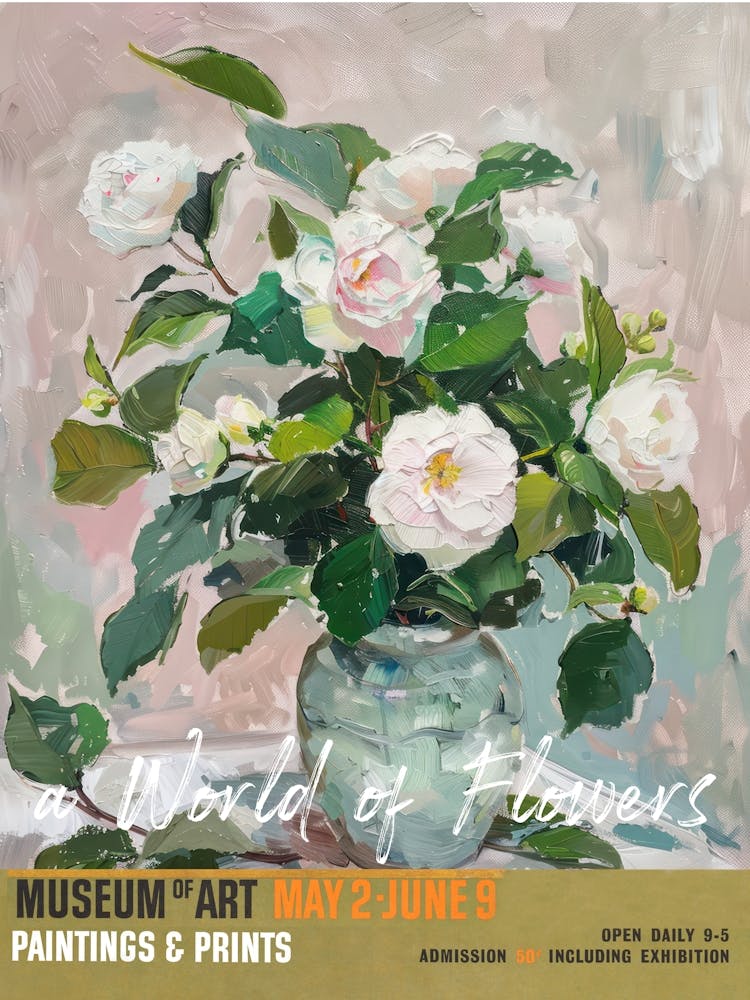 A World Of Flowers, Van Gogh Exhibition Camellia 4