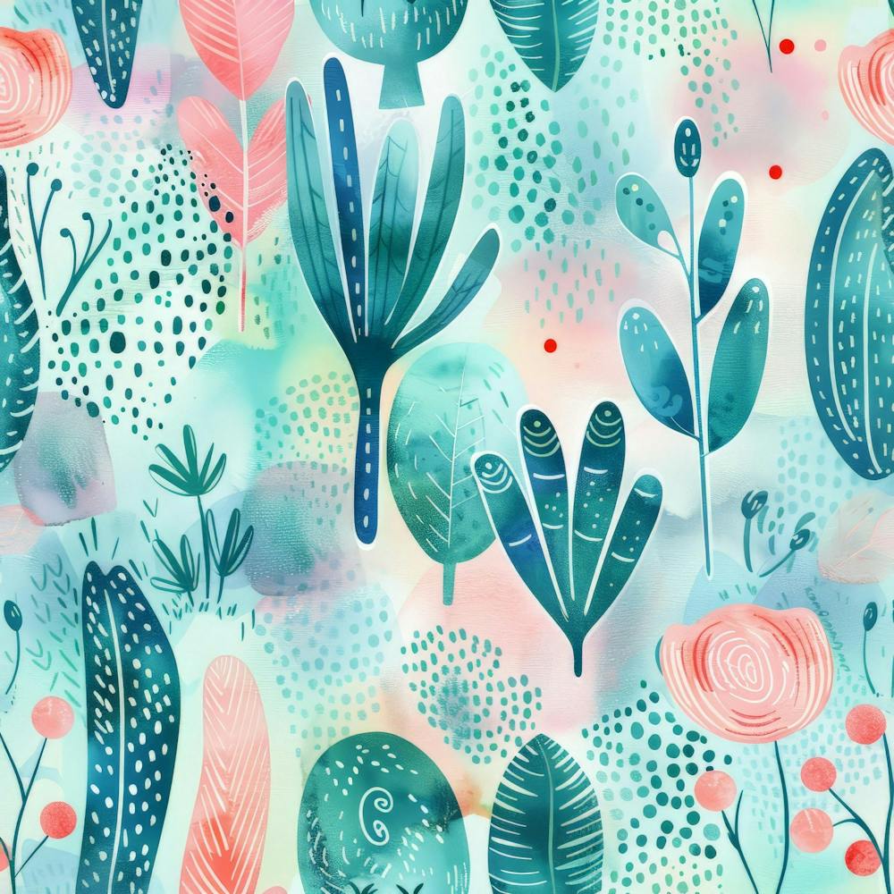 Watercolor Floral Pattern 2