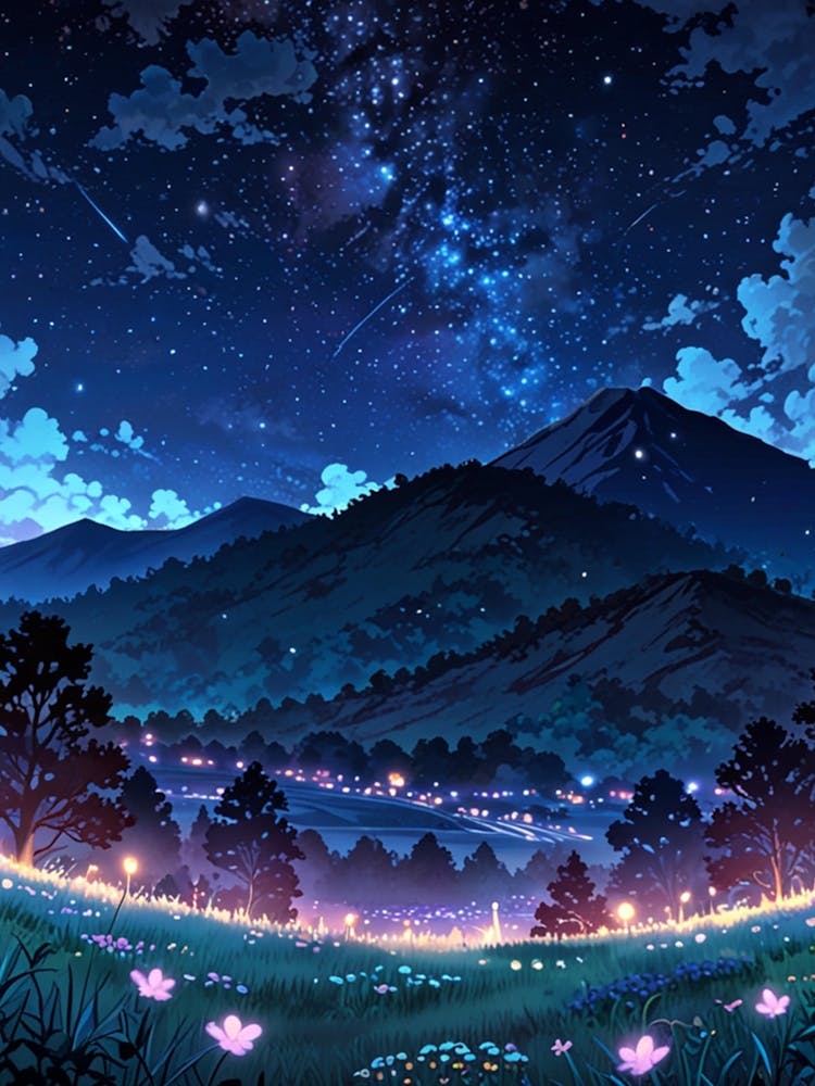 Night Sky Anime aesthetic 4