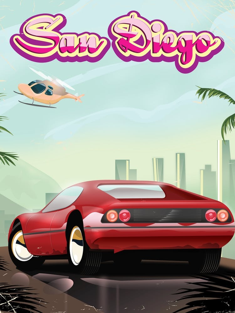 Sun Diego Sports car