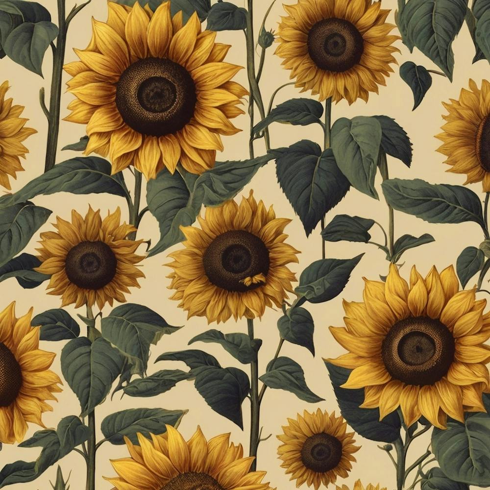 Default Default Retro Vintage Sunflower For Defferent Seasons 3 (1)