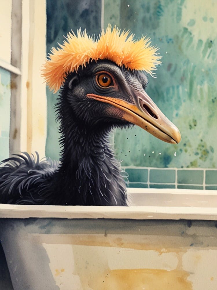 Ostrich In Bath 1