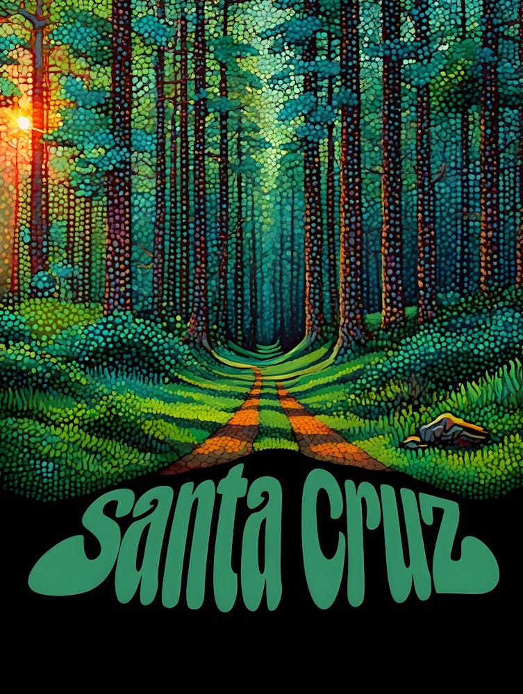 Bring the Santa Cruz Forest Home: Vibrant Landscape