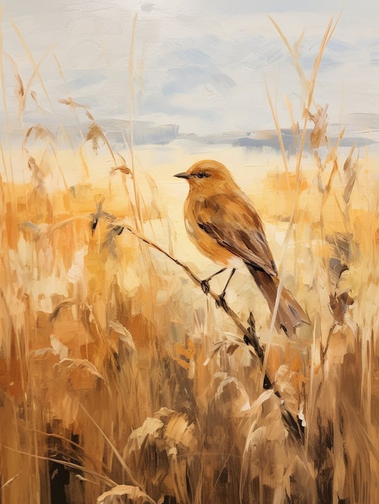 Bird Painting Blackbird 2