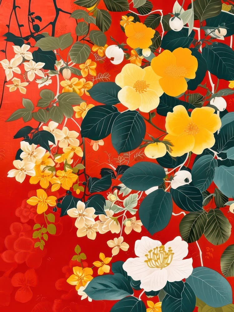 Hokusai  Great Japan Flowers Japanese 11