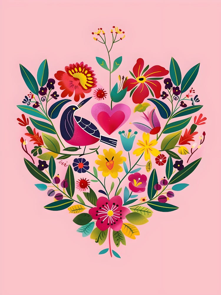 Herz aus Blumen 1