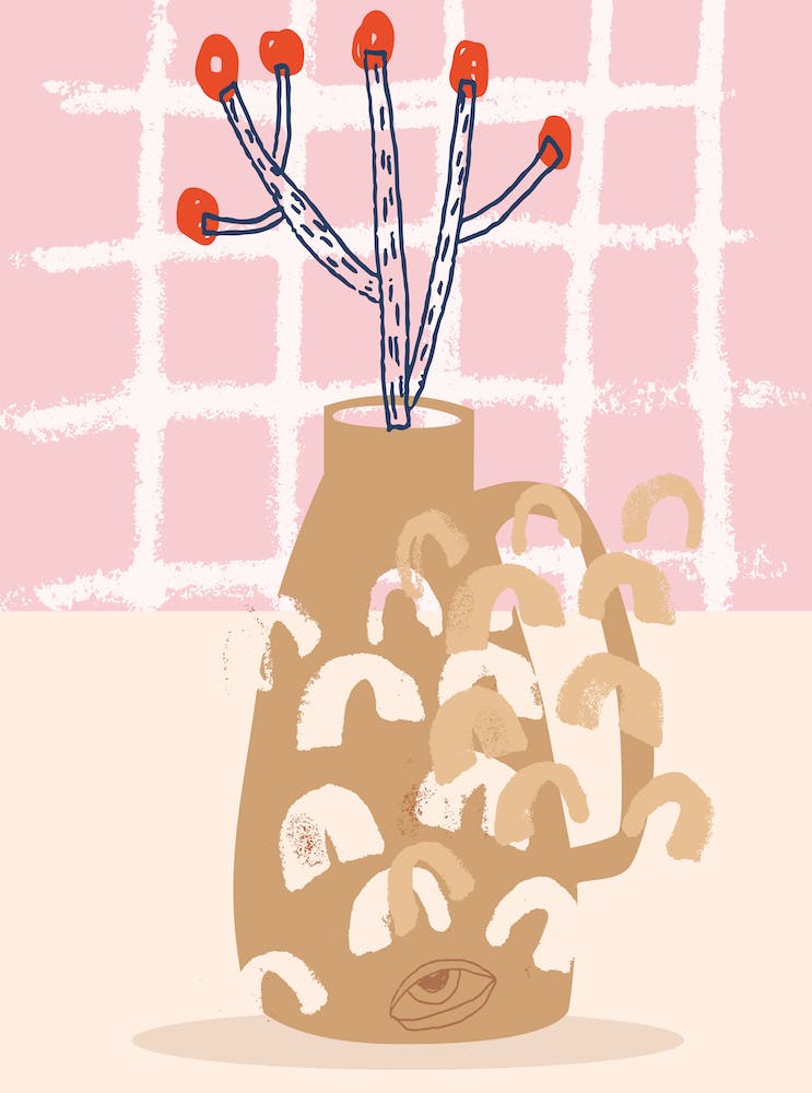 Cactus In A Vase