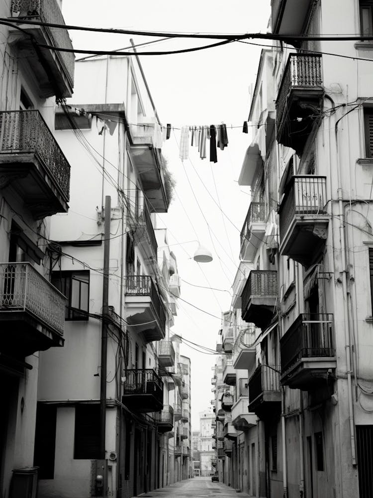 Salerno, Italy, Black And White Photography 4