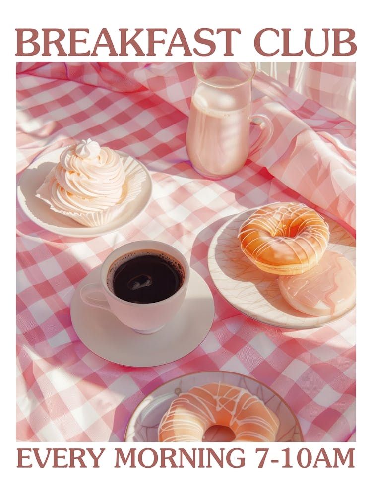 Breakfast Club Yogurt, Coffee And Bread 3