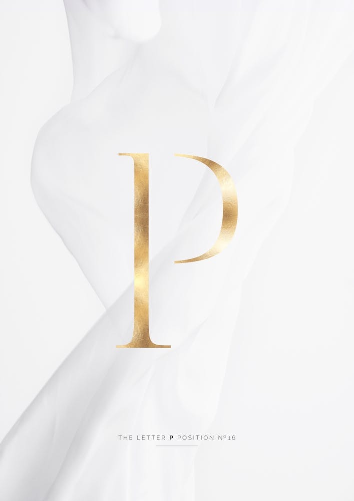 Letter P Gold