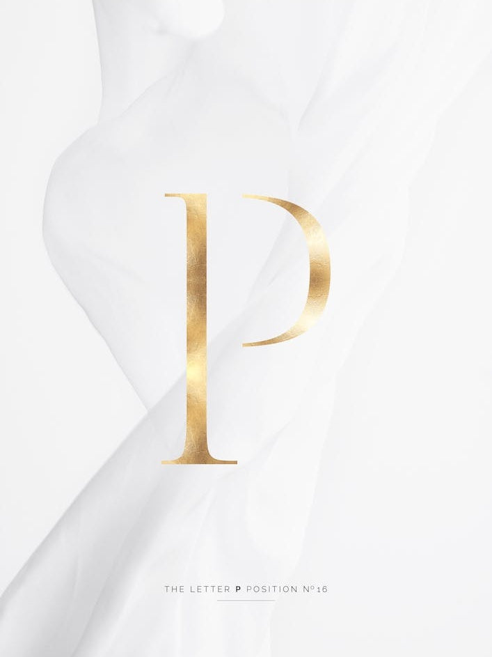 Letter P Gold