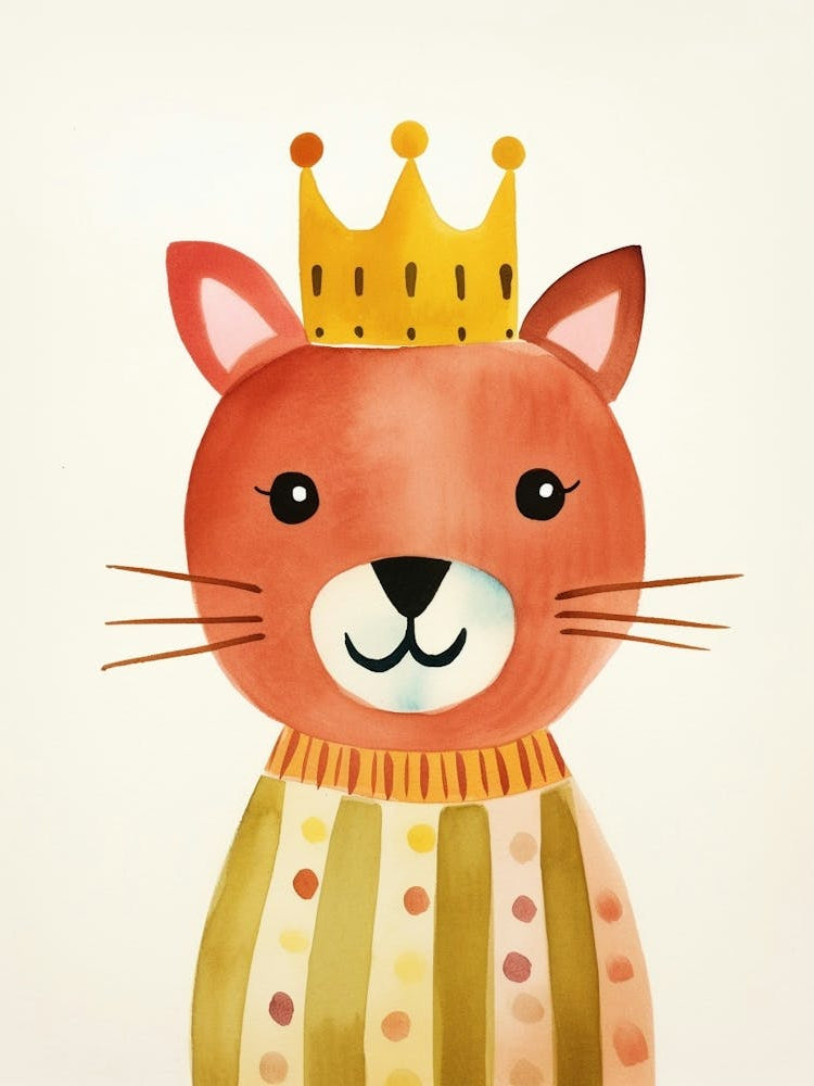 Little Puma 3 Wearing A Crown