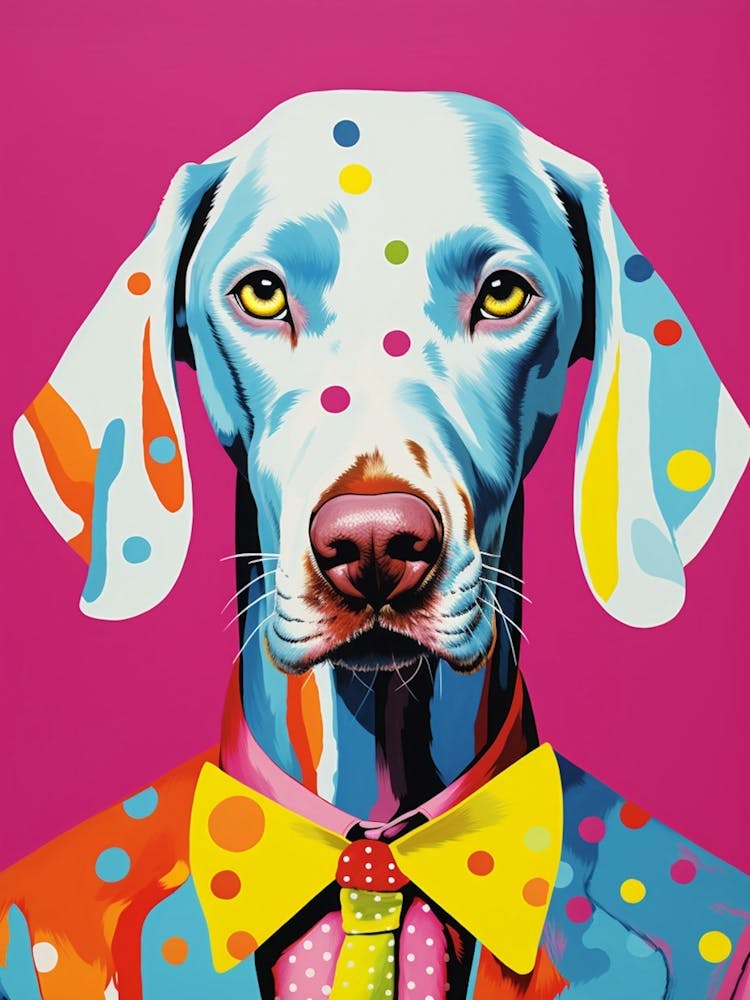 Weimaraner Pop Art Paint 1