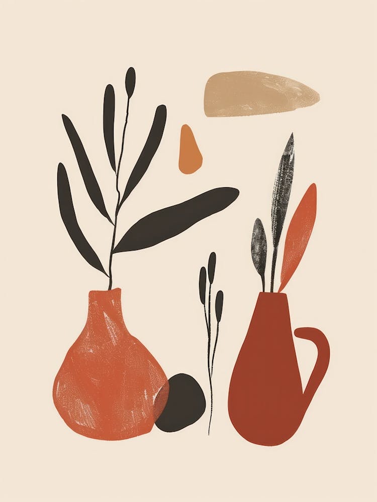 Abstract Vases And Objects 4