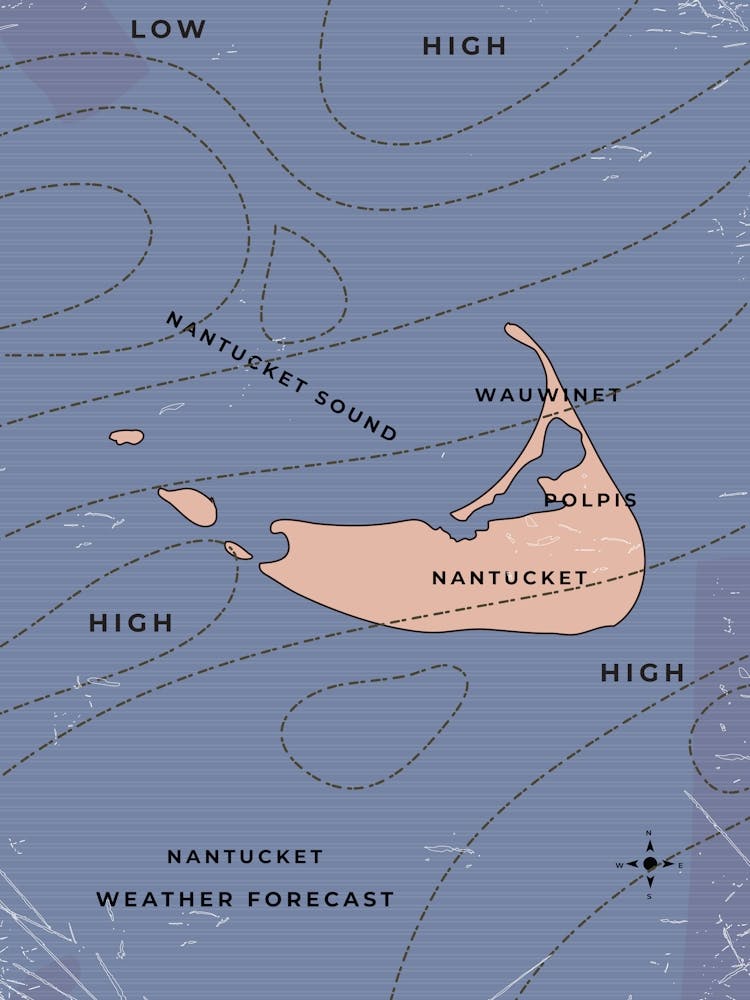 Nantucket Massachusetts Weather Map