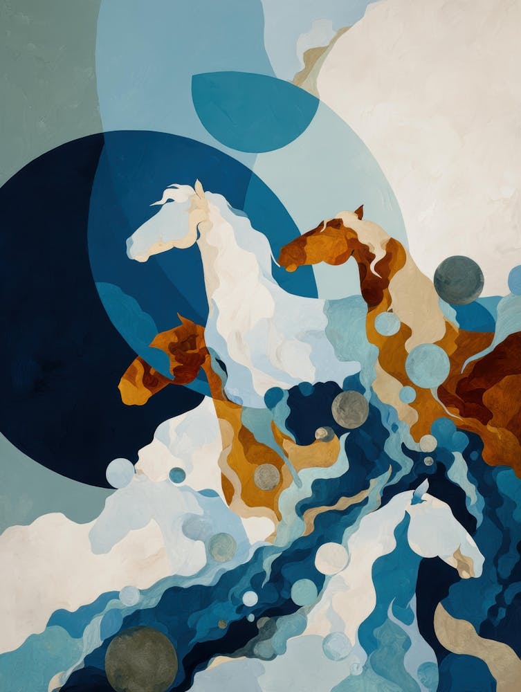 Horses In The Water