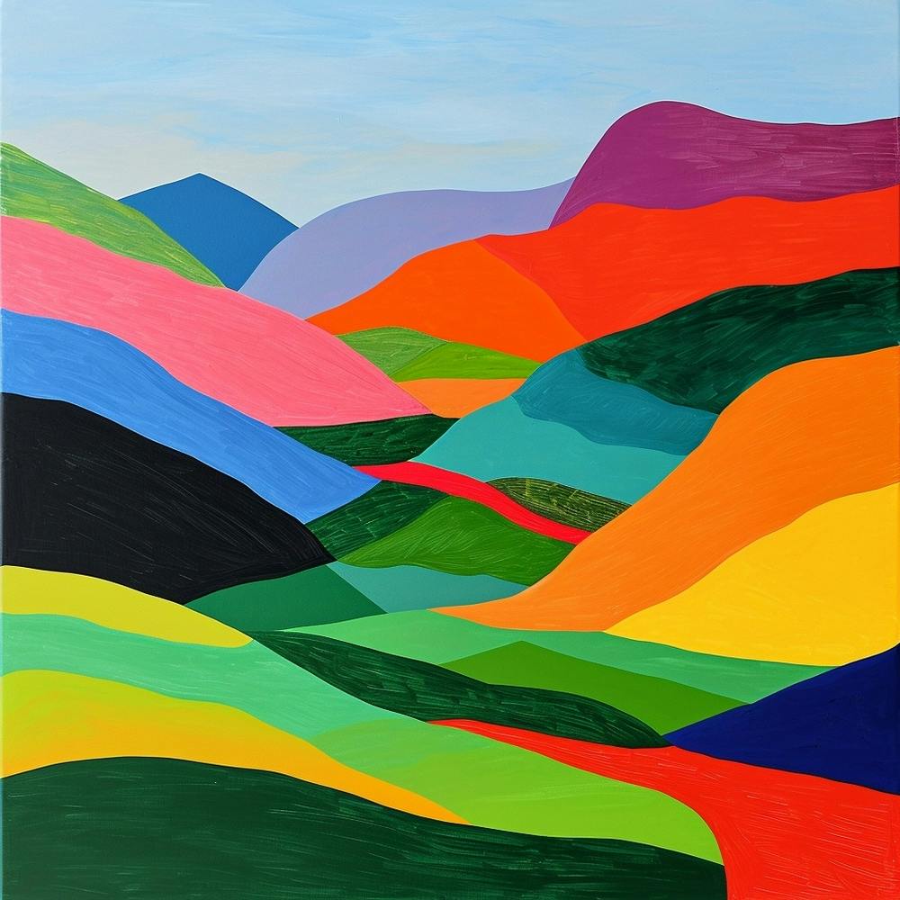 Colourful Abstract Pyrnes National Park France 1