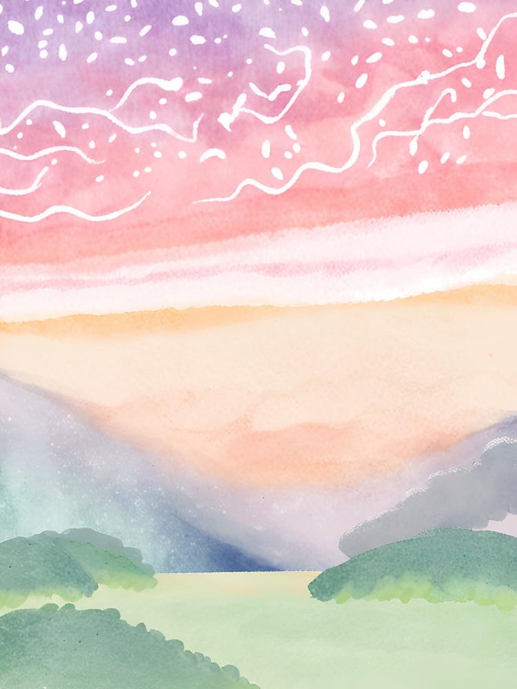 Aquarell-Landschaftsgemälde 5