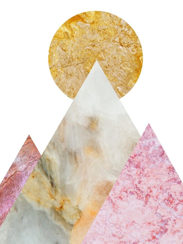 Pink Marble Mountain Peak