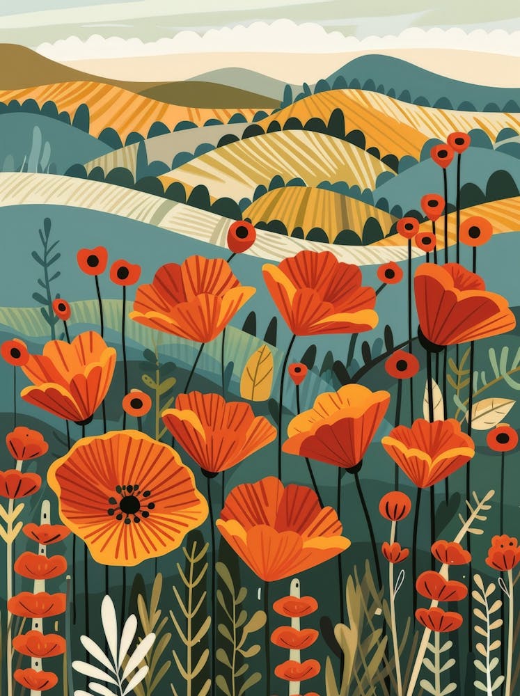 Poppies In The Field 14