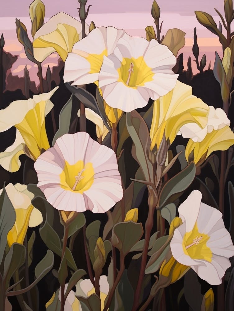 Evening Primrose 3 Flower Painting