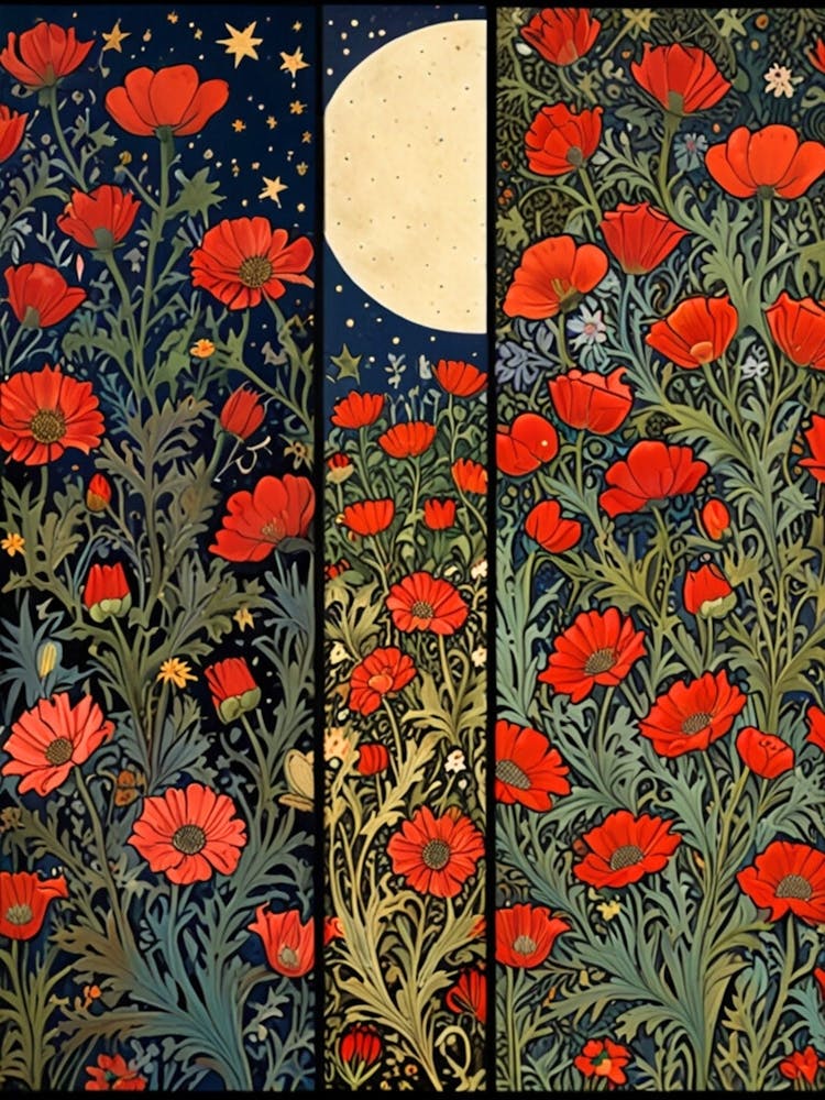 William Morris Poppies 2