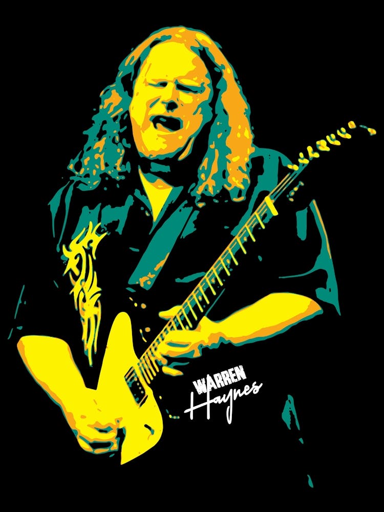 Warren Haynes Guitarist Legend In Pop Art