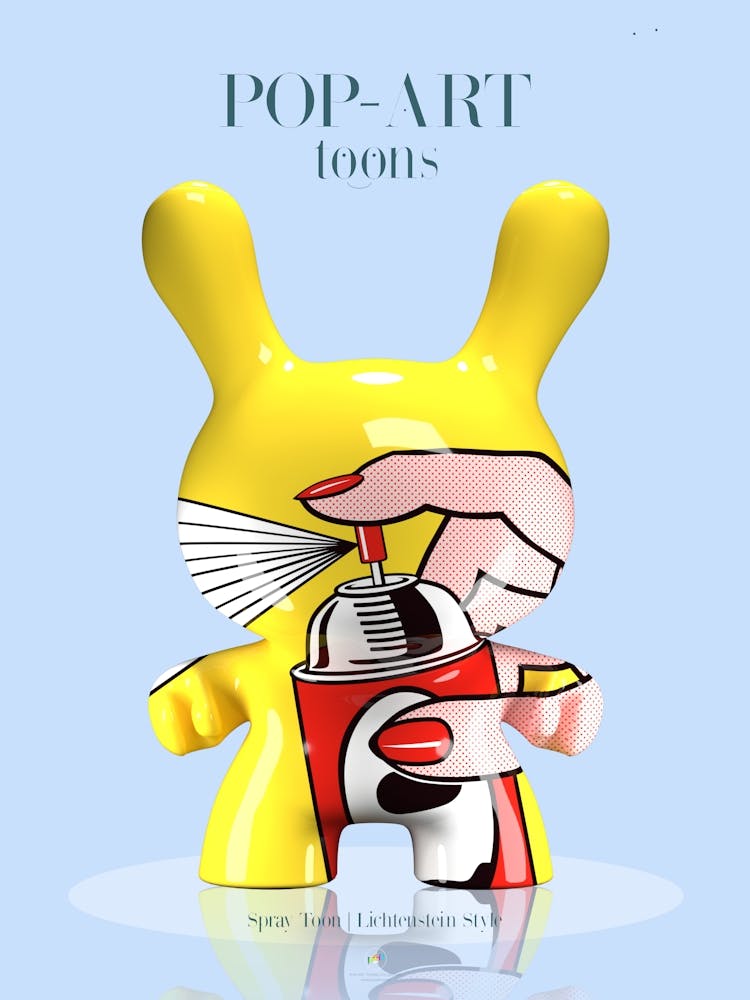 Spray Toon | Roy Lichtenstein Style | Pop Art World 2025