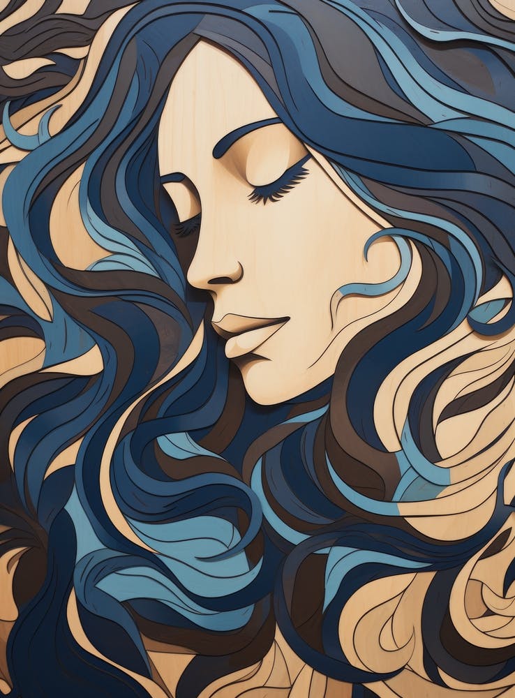 Blue Haired Woman 3