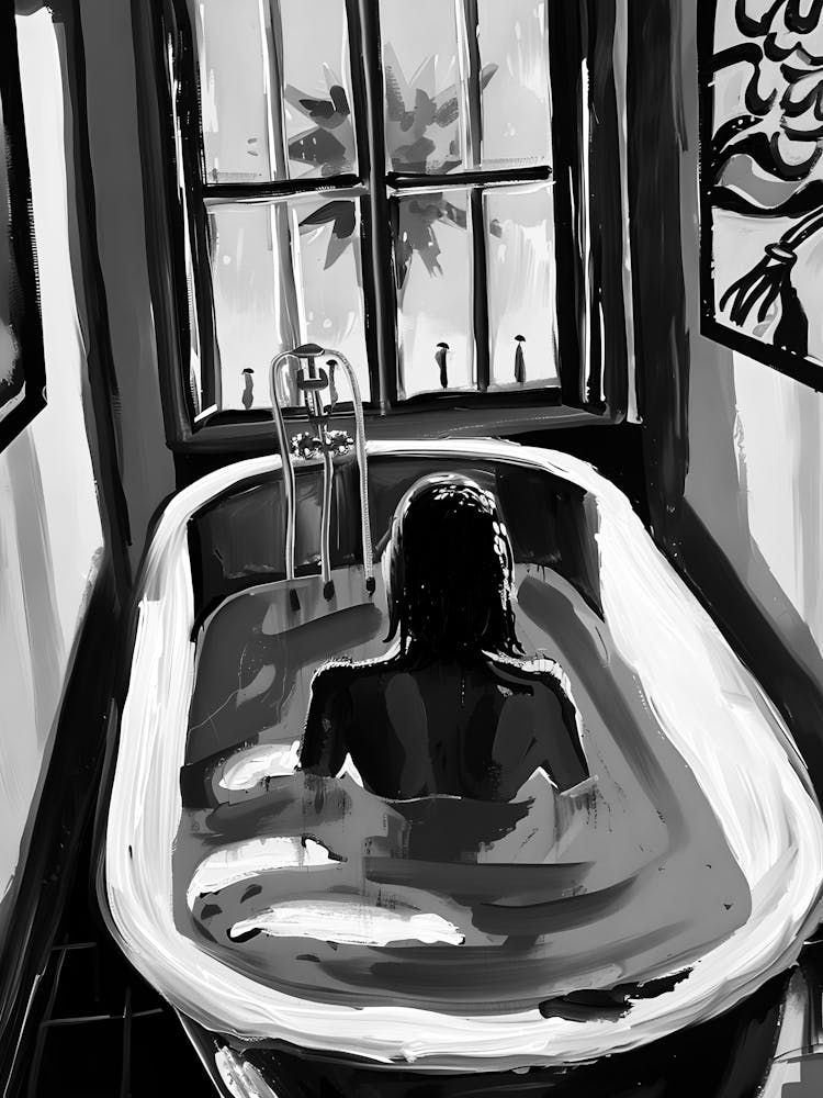Woman In A Bathtub 1