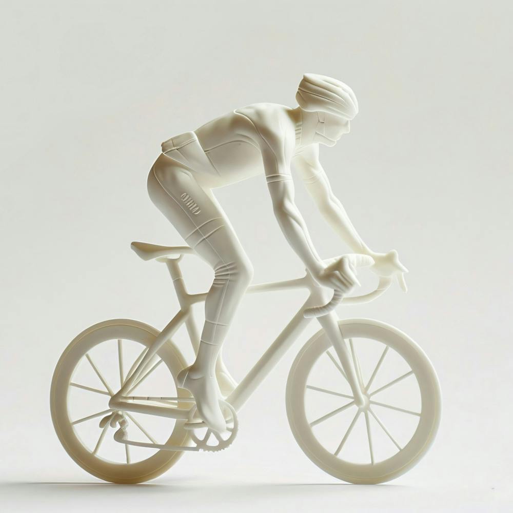 Triathlete On A Bike