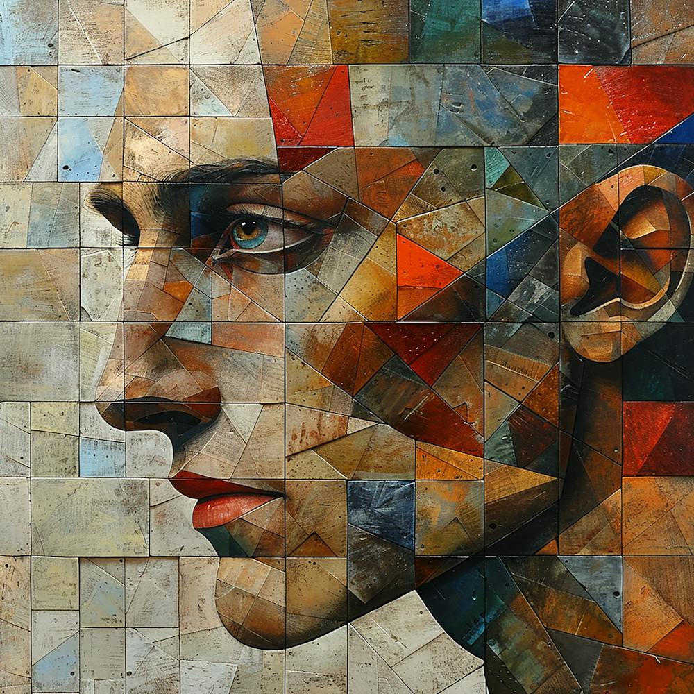 Mosaikporträt eines Mannes 1