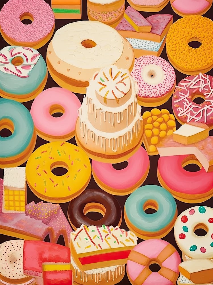 Donuts Vintage Illustration 8