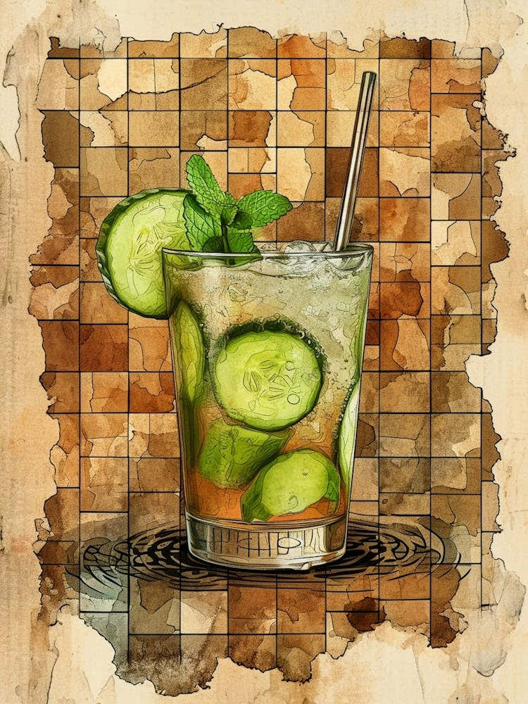 Moscow Mule Watercolour Illustration 4