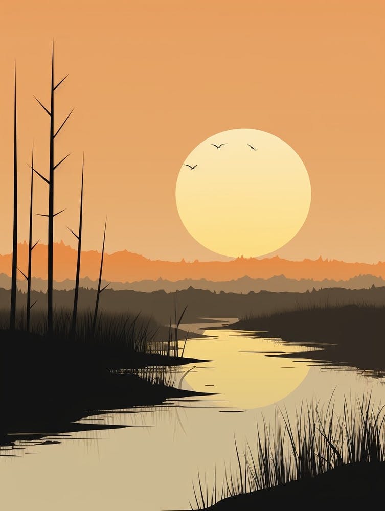 Wetlands Abstract Minimalist 4