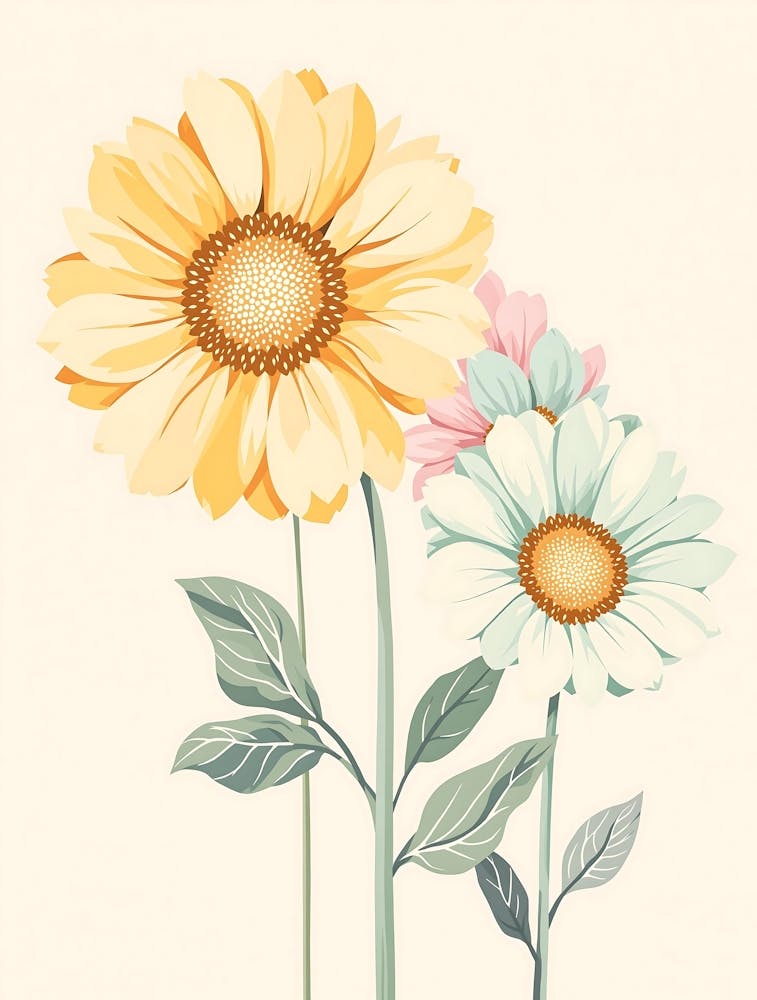 Neutral-Toned Delicate Blooms for a Soft Ambience
