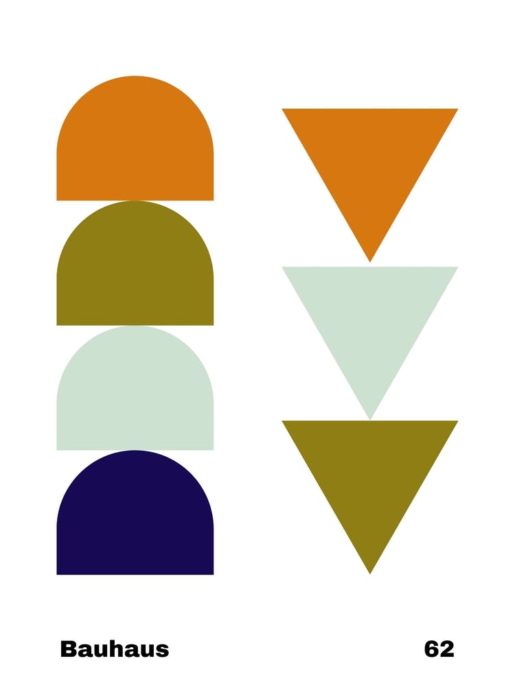 Geometric Bauhaus Poster 62