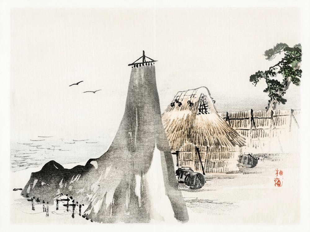 Cottage, Kōno Bairei (2)
