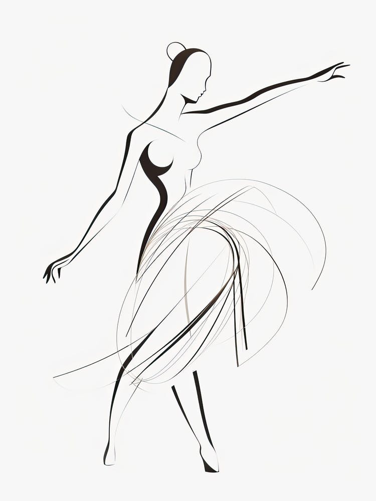 Line Art Woman Body 10