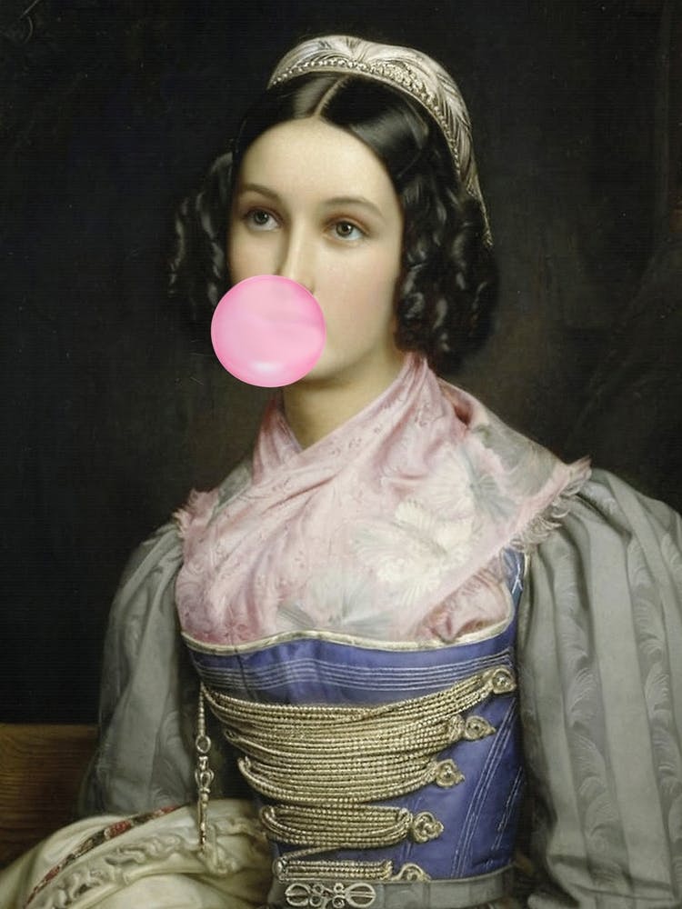 Bubble Gum Portrait, Alter Art