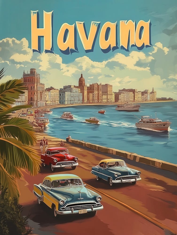 Aihrgdesign A Vintage Travel Poster Of Havana Featuring The I 502a67df Ce8d 480e 932d 95d140d8f5d0 2