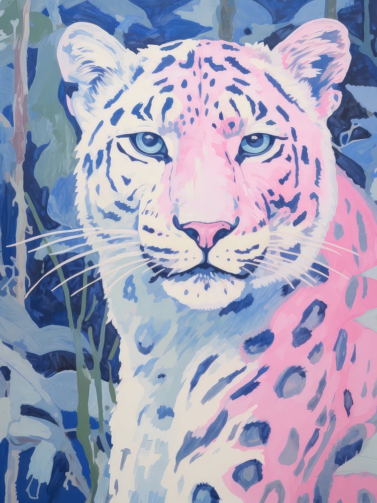 Playful Illustration Of Snow Leopard For Kids Room 3