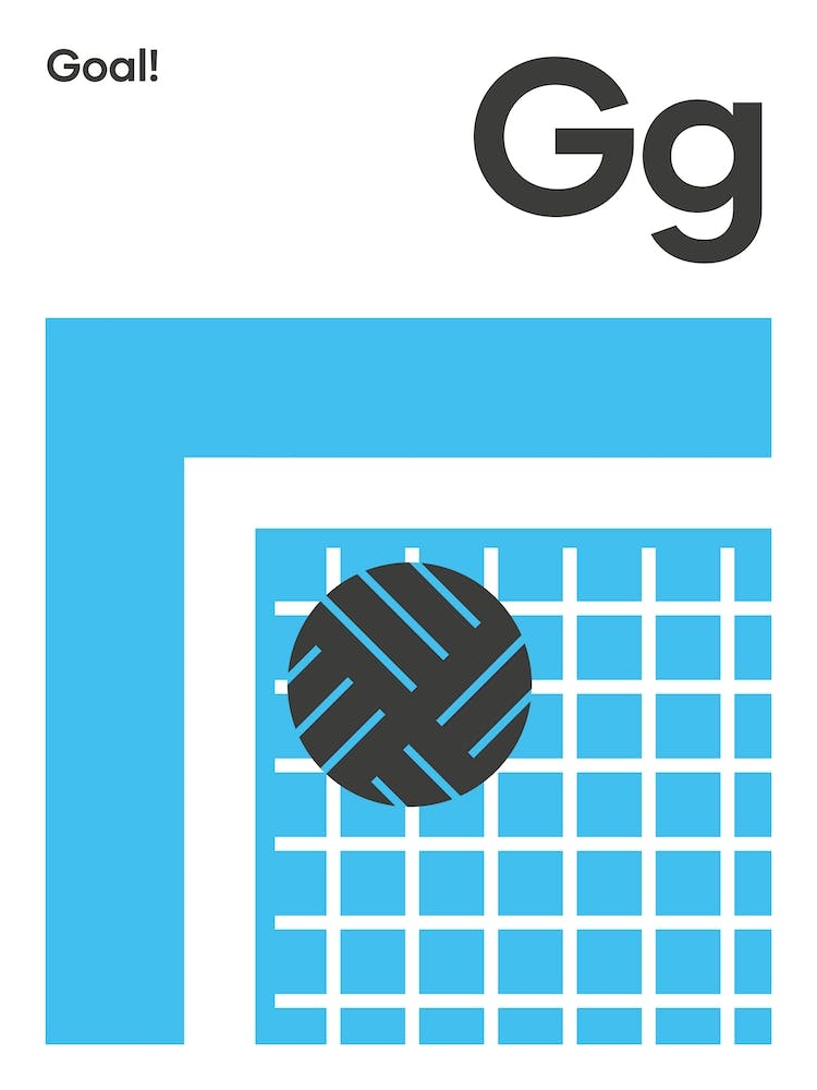 Football Net Goal Blue