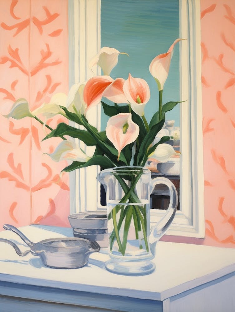 A Vase With Calla Lily, Flower Bouquet 3