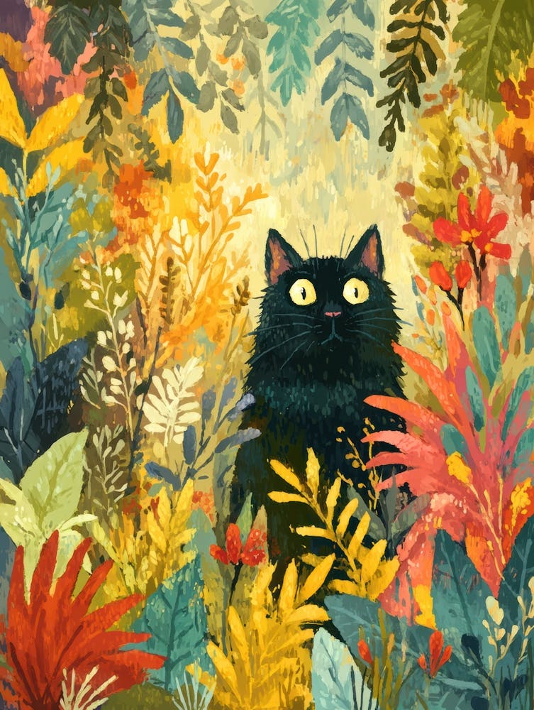 Cat In The Forest 1