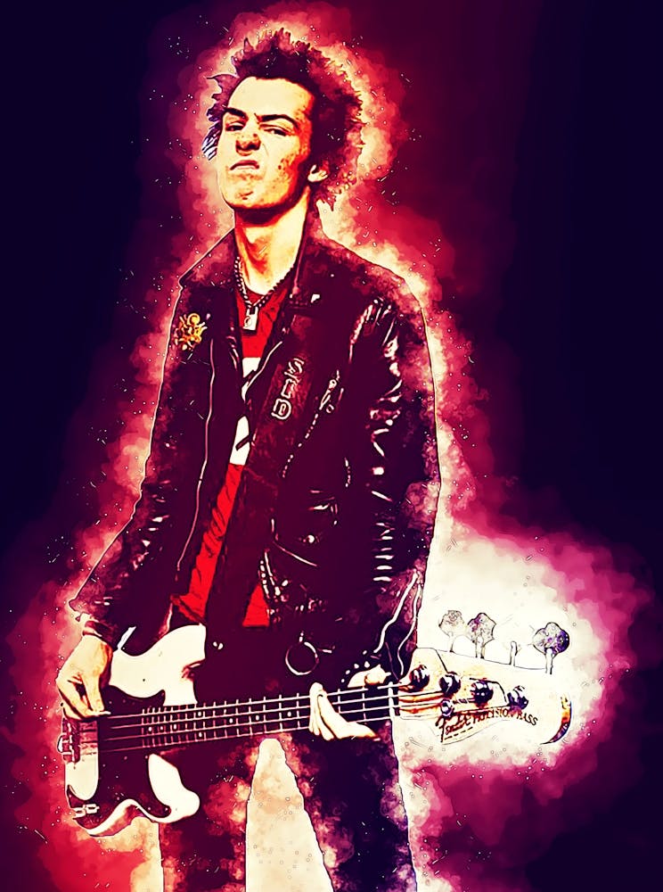 Sid Vicious Sex Pistol Art Print by neonartroom – Fy!