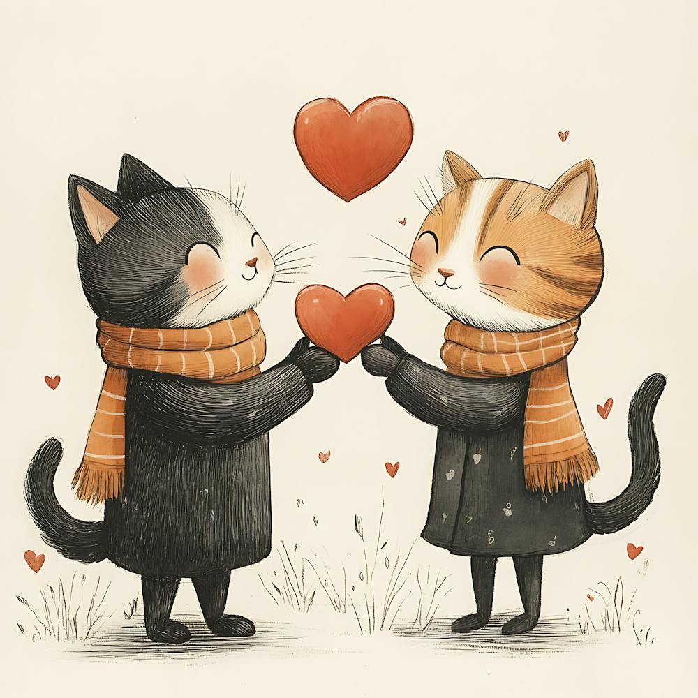 Charming Cats Exchange Heart 2