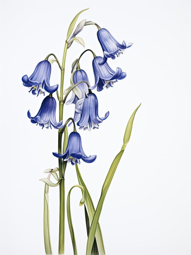Bluebells Flower Vintage Botanical 2